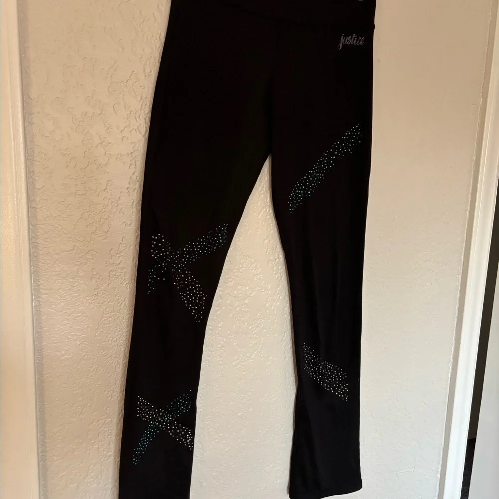 Justice Black Active Leggings